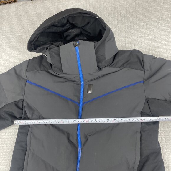 Salomon Men XL Advanced Skin Dry 20k Down Jacket Coat Black Pertex Shield+ - Picture 12 of 16
